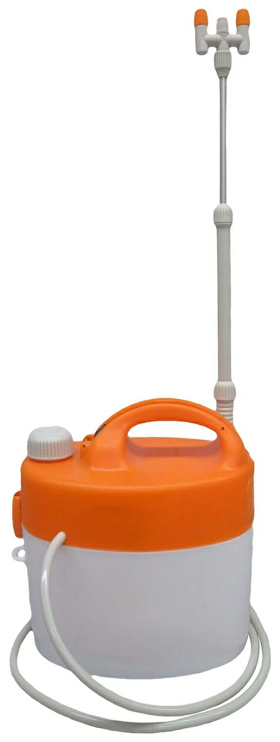 電池式噴霧器(洗浄スイッチ付) super EX 3L 3段伸縮2頭口+延長パイプ｜たねまるクローズショップ