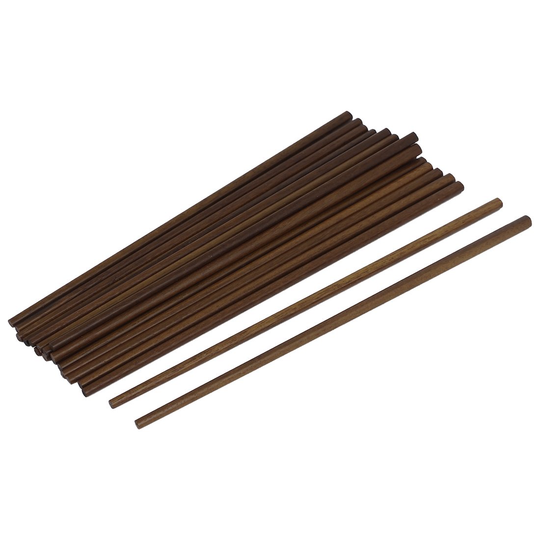 T 箸 ウッド箸 中国木箸 10膳セット ブラウン ウッド 24x0.7cm 再利用可能