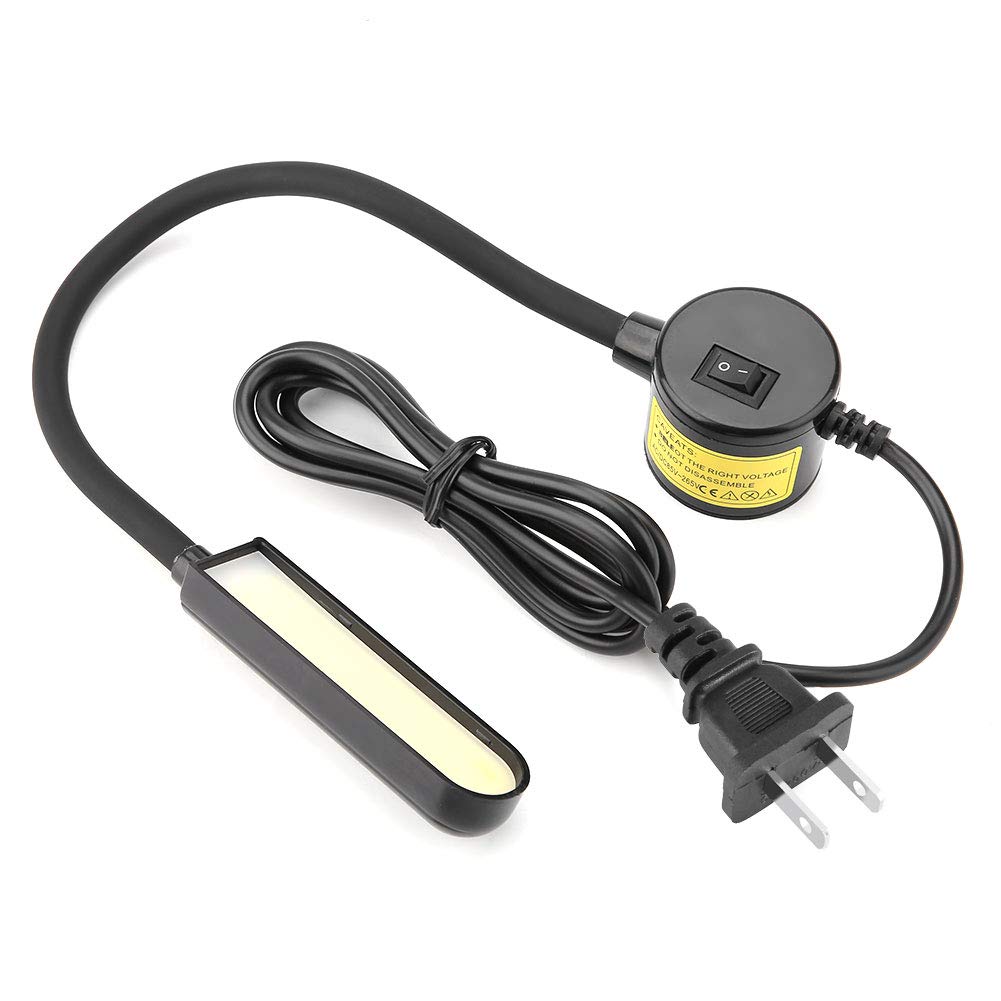 ミシンライト、6W LED省エネ多目的ポータブルフレキシブルグースネックランプ 磁気マウントベース 明るい光 ミシン旋盤用(1)