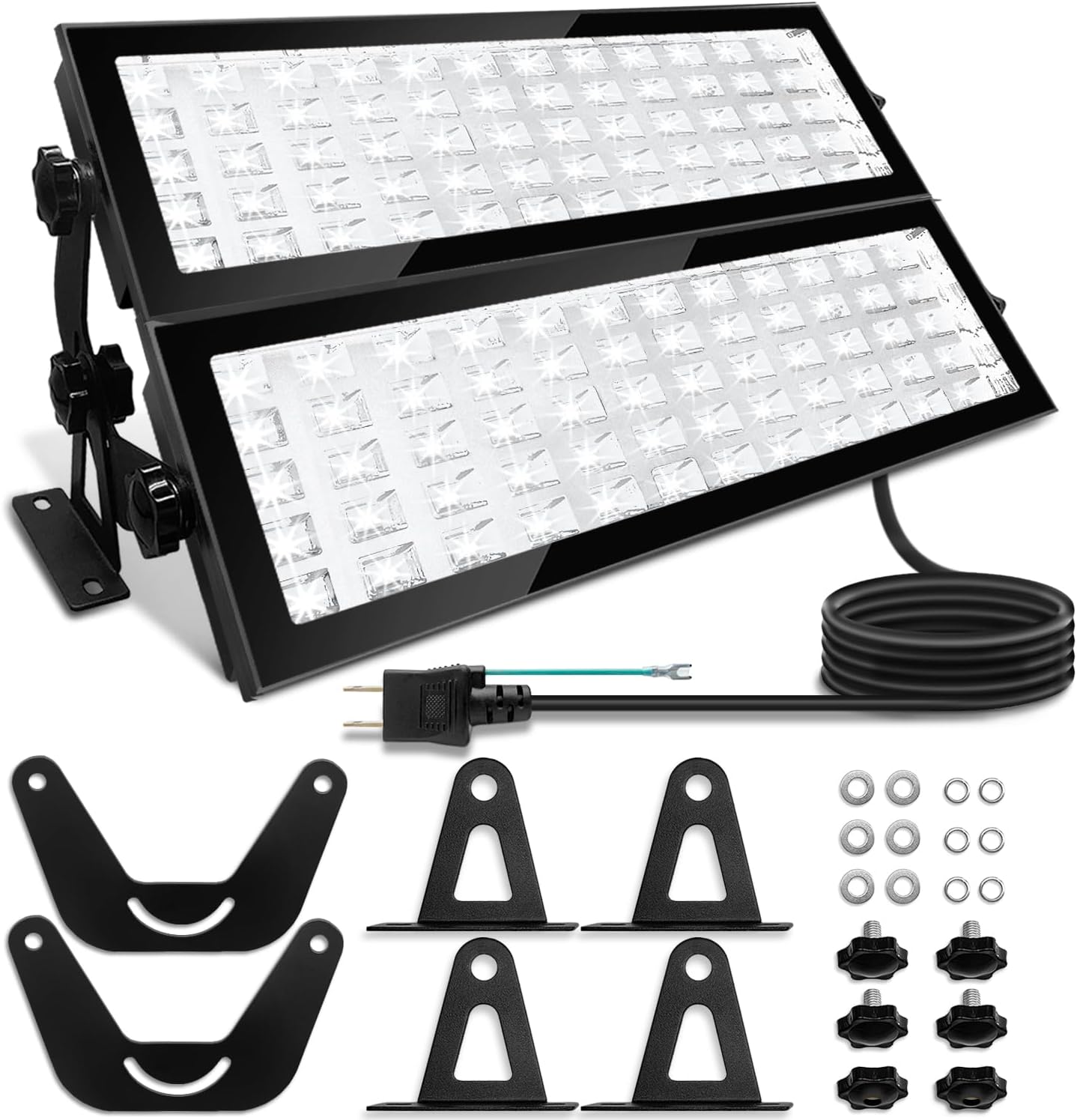 2個入240W 高上昇限度灯 LED写真用照明 1200w高温発光点火装置好いかげんに 超高明快さ6000k 昼光色 IP66雨合羽 LEDアウトドア写真用照明 LED庭園点火装置 LEDやり方点火装置 車宿り 庭 部屋の入り口 アウトド