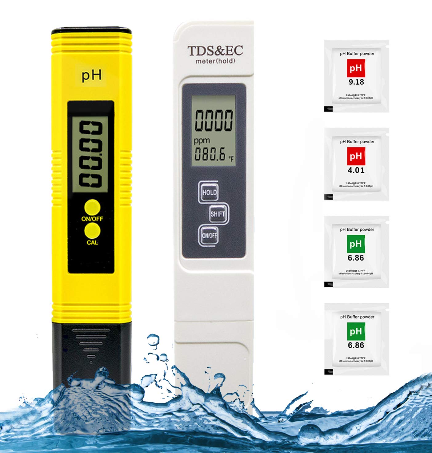 水質価値付ける器 2点仕掛ける TDS価値付ける器+デジタルPH計 TDS米突 0-9990 ppm 0-14 PHテスター 0.01PH的確さ スウィミングプール 海水浴場 海洋博物館 海峡 水質精神測定検査用 ph価値付ける器 ペーハー 海洋博物館
