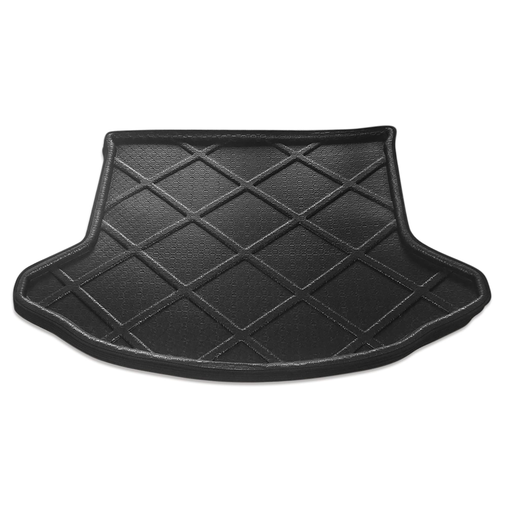 T字型カーゴマット ラゲッジマット カーマットカバー 据え置き飾り気の無い 黒いこと ブート御盆 ラゲッジライナー
