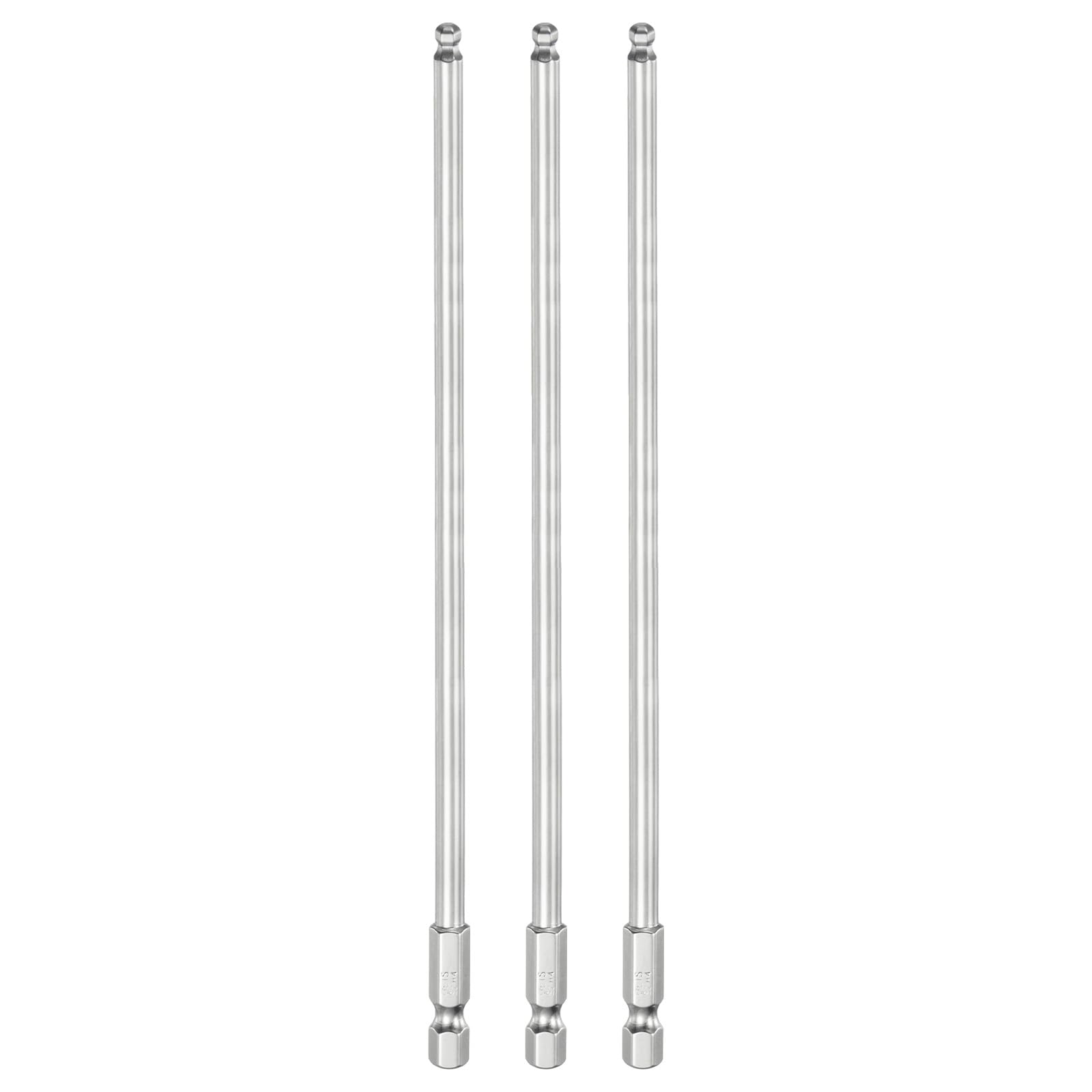 T3個ボールエンド六角スクリュードライバービットセット4mm(H4.0)サイズ1/4\