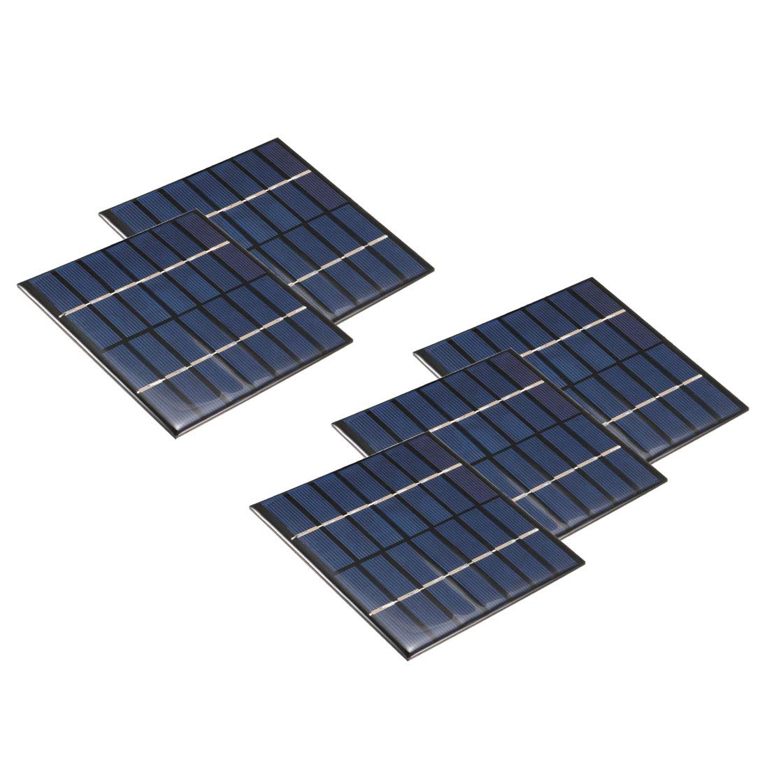 T ソーラーパネル 多結晶太陽電池パネル 7V 120mA 110mm x 110mm 5個入り