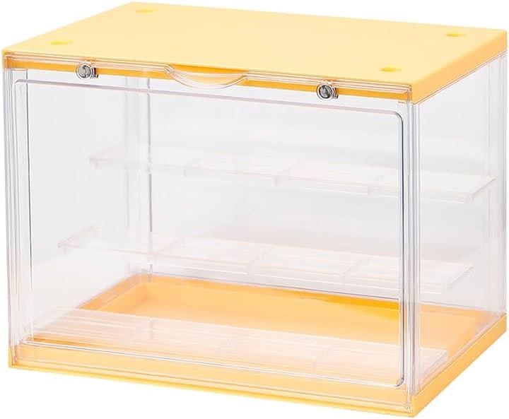 アクリルボックス 収納ボックス コレクションケース アクリルケース 黄色( イエロー)｜たねまるクローズショップ 8,945円