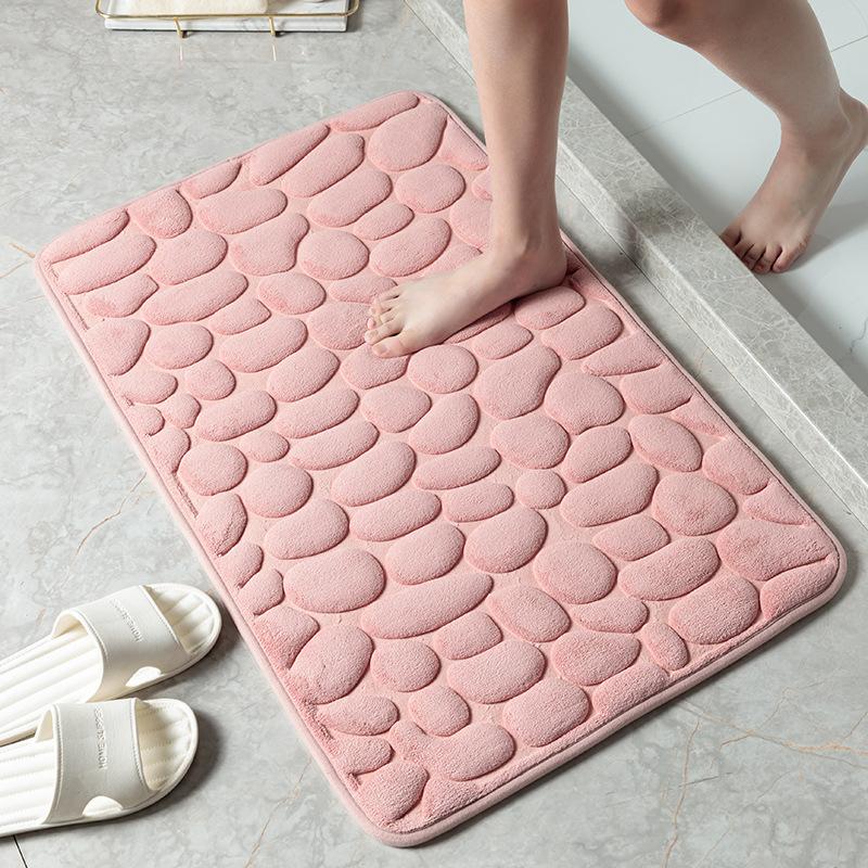 バスマット 浴室 速乾 吸水 お風呂マット 抗菌防臭 バスルームマット キッチンマット 丸洗い 汚れ防止 滑り止め ふわっと手触り 掃除簡単 大判 シンプル