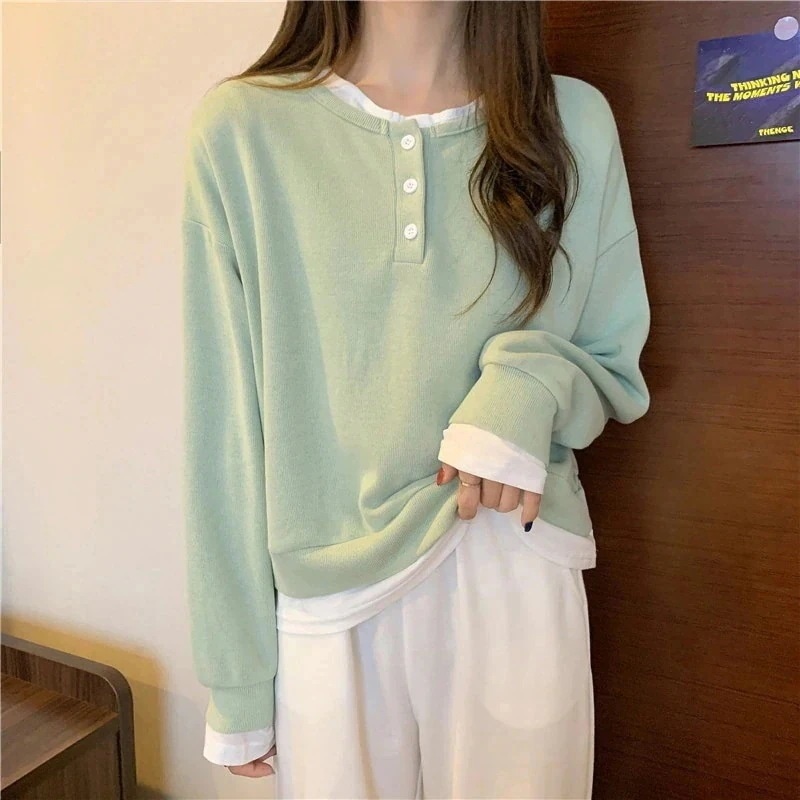 春秋 ゆったり カップル パーカー レディース レディース パーカー フード付きパーカー 長袖スエットTシャツ T｜たねまるクローズショップ