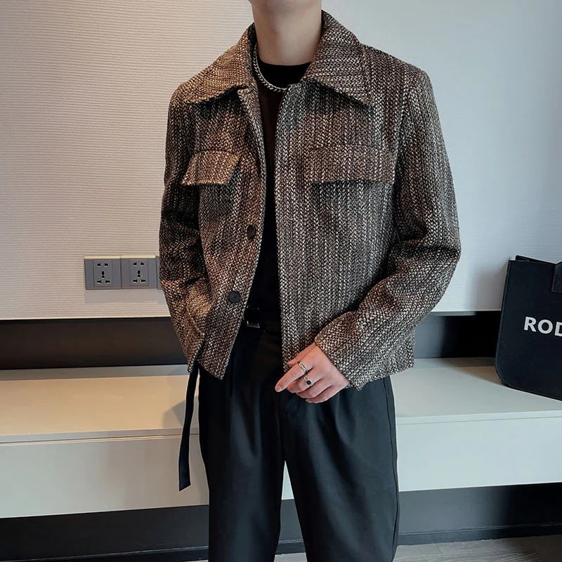 ジャケット 冬アウター 韓国ファッション 厚手 韓国 トレンド メンズ ブルゾン ゆったり キルティングコート シンプル 開襟 コート|たねまるクローズショップ