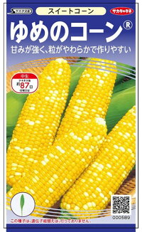 サカタのタネ とうもろこし ゆめのコーン 00粒子 Asavrubi Org