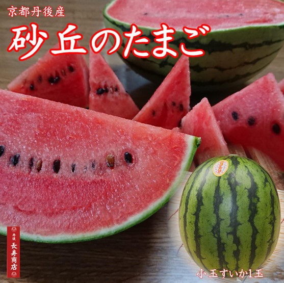 楽天市場】☆京都丹後産【砂丘のたまご】小玉スイカ2玉【3L☆秀