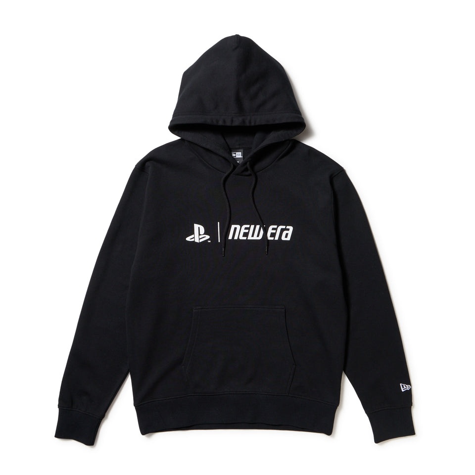 NEW ERA(ニューエラ) スウェット プルオーバー フーディー PlayStation プレイステーション ブラック プルオーバーフーディー プレイステーションコラボコレクション SW PO HODDIE PLAYSTATION BLK 14693216