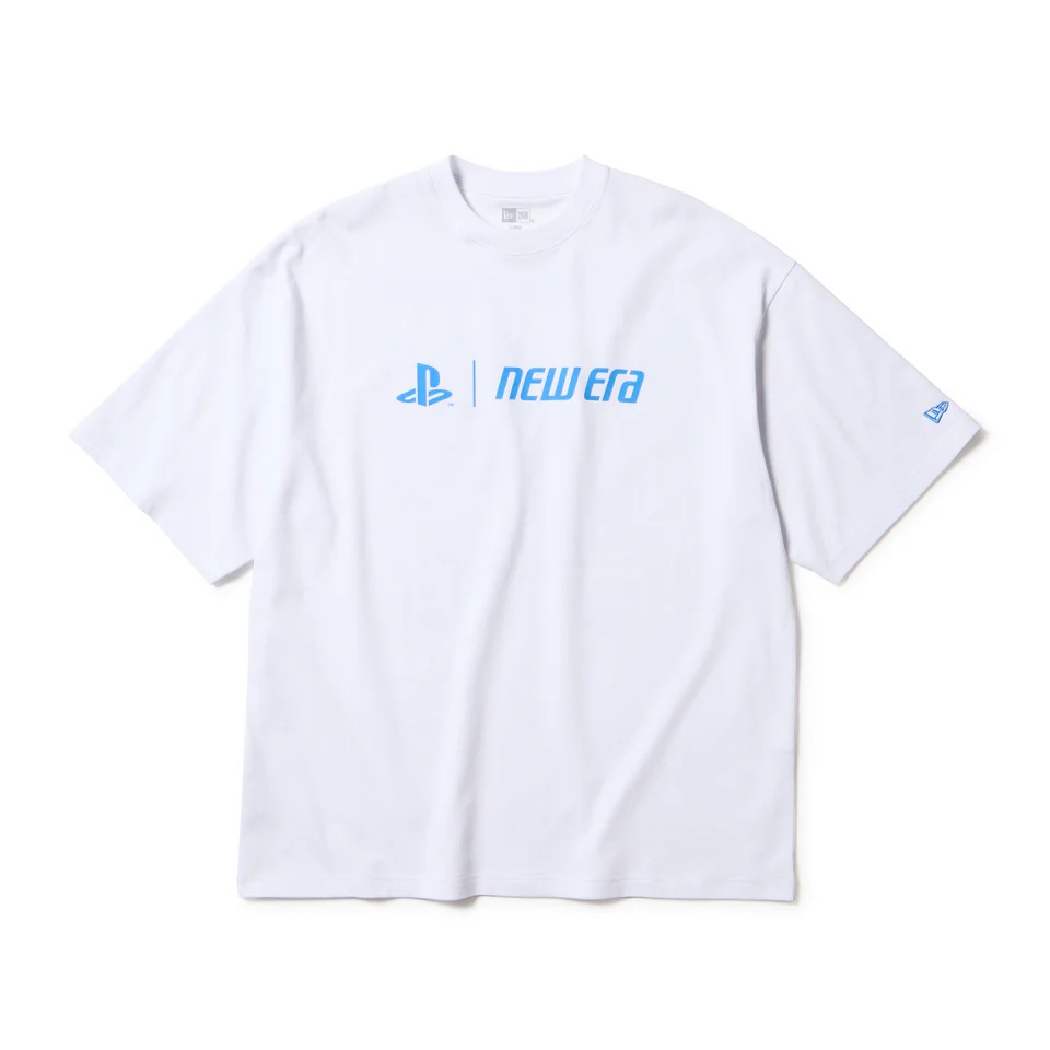 NEW ERA(ニューエラ) 半袖 オーバーサイズド コットン Tシャツ PlayStation スローガン ホワイト SS OS CT TEE PLAYSTATION SLOGANS プレイステーションコラボコレクション 4,930円