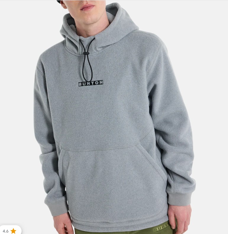 BURTON INDER PO Burton シンダー フリースプルオーバー フーディーGRAY HEATHER 2026FW｜タングラムオンラインショップ