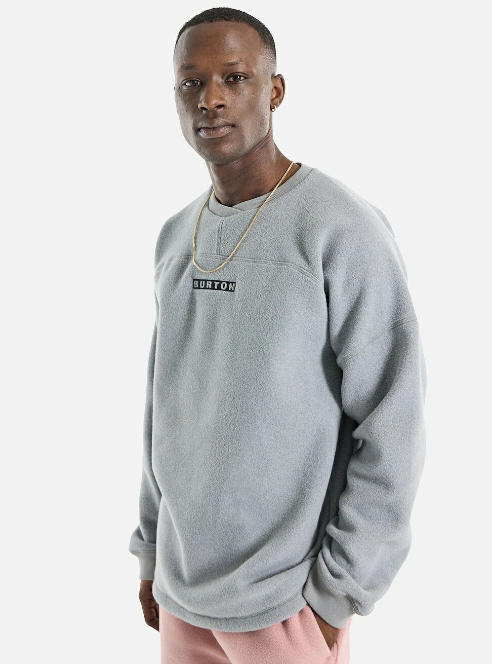 BURTON シンダー クルーネック フリース CINDER CREW Gray Heather 26FW|タングラムオンラインショップ