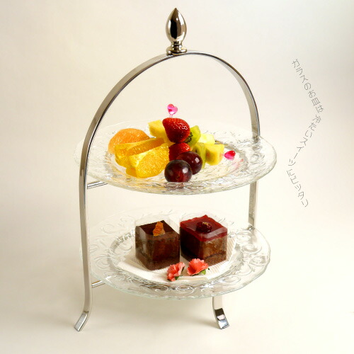 ケーキスタンド 2段 アフタヌーンティースタンド シーズンズ 【SEASONS