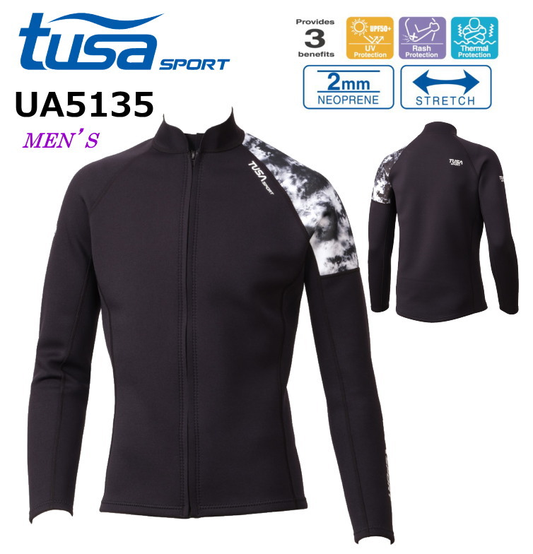 TUSA ウェットスーツ　セパレート　タッパー　2mm 上下セット TUSA ウェットスーツ セパレート タッパー 2mm 上下セット TUSA