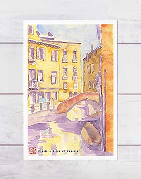 希少！ヴェネチア　水の都　絵画　ビンテージ イタリア　ヨーロッパ欧州インテリア 楽天市場】ヴェネチア運河 [ イタリア ] ( ヨーロッパ 運河 橋