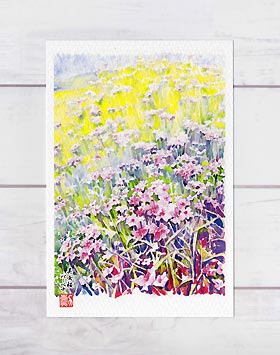 楽天市場】センニチコウ [ 千日紅 ] ( 水彩画 風景画 ) ☆当店