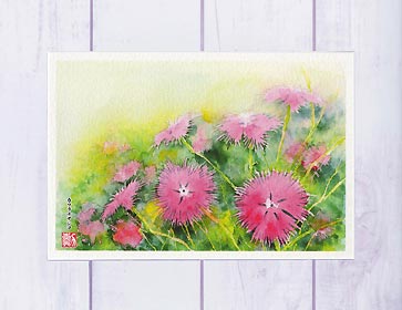 水彩画(ダリア)№164 水彩画(ダリア)№164