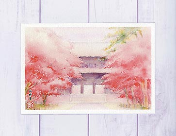 冨田溪仙、【祇園夜桜】、希少な額装用画集より、美品、新品額装付 楽天市場】冨田溪仙 絵画 『祇園夜桜』 送料無料 【複製】【美術