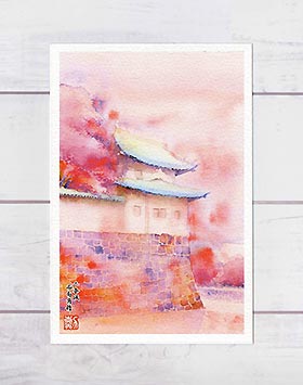 ※　masa　水彩画手書き　「熊本城」 sddefault.jpg