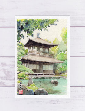 楽天市場】金閣寺 ( 春 世界遺産 鹿苑寺 神社仏閣 京都 和風