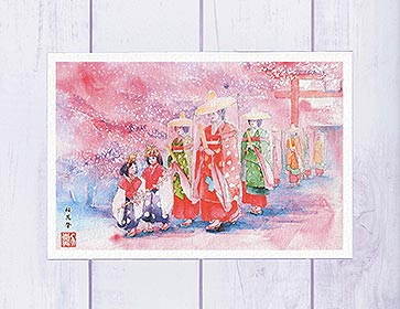 祇園祭山鉾水彩画他、30枚 祇園祭山鉾水彩画他、30枚 祇園祭山鉾水彩画他、30枚