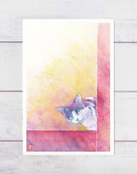 楽天市場】ブルーデイジー ( 菊 デイジー 水彩画 風景画 )☆当店