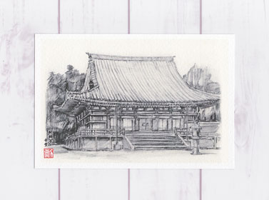 楽天市場】熊本城 源之進櫓 [ 鉛筆画 ] ( 城 櫓 重要文化財 90年代