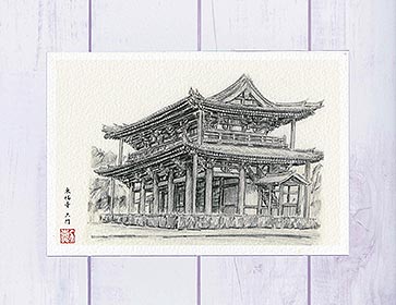 楽天市場】熊本城 源之進櫓 [ 鉛筆画 ] ( 城 櫓 重要文化財 90年代