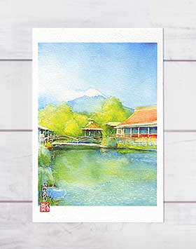楽天市場】絵画 清水信行 日本画 『富岳』 富士 山 風景 日本風景
