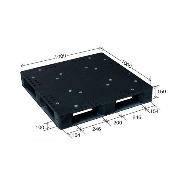 岐阜プラスチック工業 可塑性物質調色板 JCK-D4･100100 1000×1000×150粍 片面四方差し【北海道・沖縄・離島は送りとどける不可】