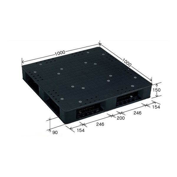岐阜プラスチック工業 可塑性物質調色板 JCK-R4･100100 1000×1000×150粍 両面四方差し【北海道・沖縄・離島は送りとどける不可】
