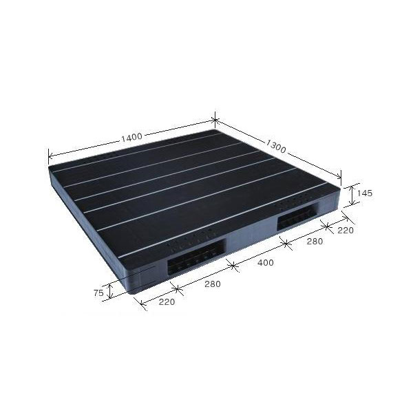岐阜プラスチック工業 プラスチックパレット JCK-R2・130140 1300×1400×145mm 両面二方差し【北海道・沖縄・離島は配送不可】|Tanix-PRO
