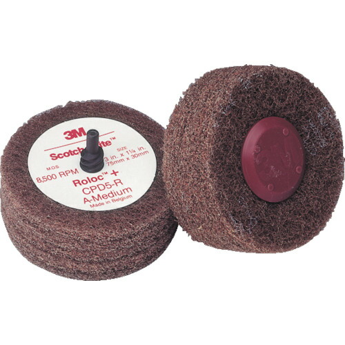 3M　ロロック　CPD5　75mm　#180相当　茶　ROLOC CPD5 AM 3IN　10個（8363353）