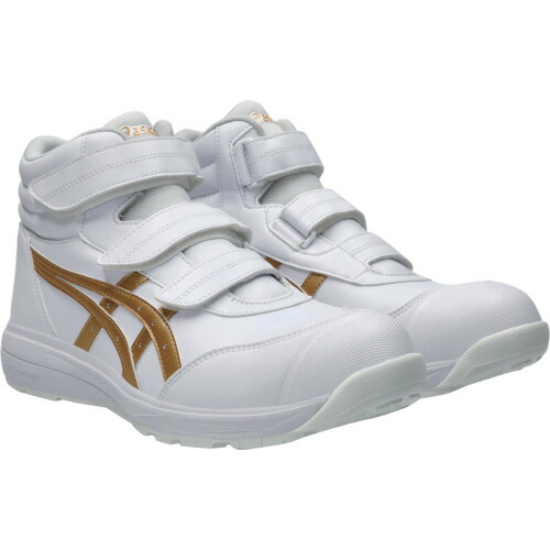 ASICS　ウィンジョブ　CP312　ホワイト×ピュアゴールド　25.5cm　1273A111.100-25.5（6610-6753539） 10,202円
