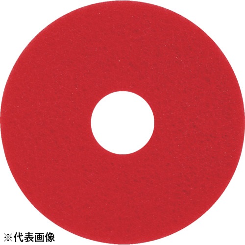 3M レッドバッファーパッド 赤 455X82粍 (5枚入) RED455X82 1箱（7592230）