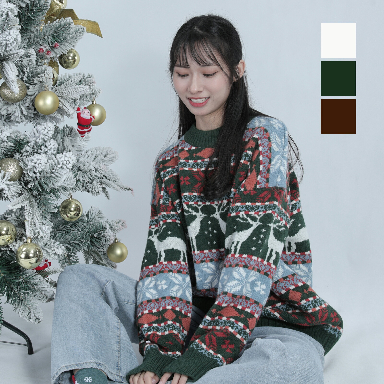 ワンダフルワールド クリスマスツリーセーター ssaw0864-4.jpg