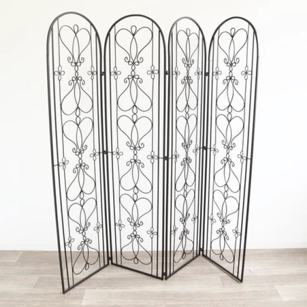 ロートアイアン　パーテーション・間仕切り 楽天市場】ロートアイアンパーテーション（仕切り）RAP-01ブラック