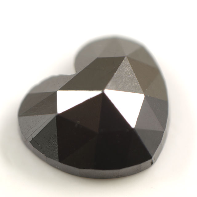 ブラックダイヤモンド (トリートメント) ルース 0.288ct 【ハートシェイプ】｜タノーダイヤモンド店