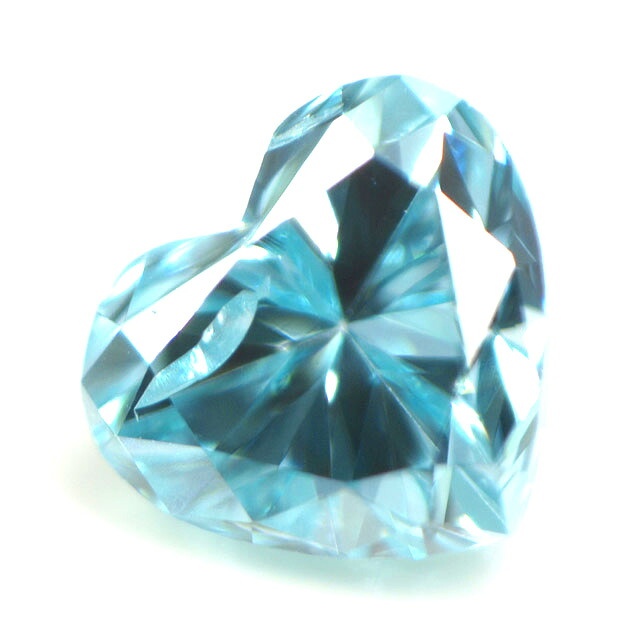 ブルーダイヤモンド (トリートメント) ルース(裸石) 0.053ct アイスブルー系 ハートシェイプ|タノーダイヤモンド店