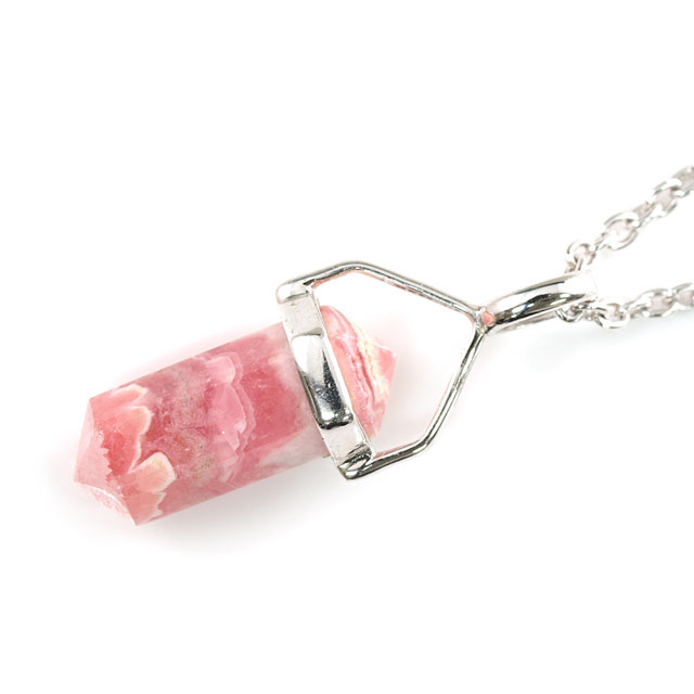 ロードクロサイト(インカローズ) ペンダント・トップ (ネックレスチェーンは別売り) シルバー925 (菱マンガン鉱/rhodochrosite/インカのバラ/ペンダントヘッド/銀/SV925)【12月28日/3月4日の誕生日石】