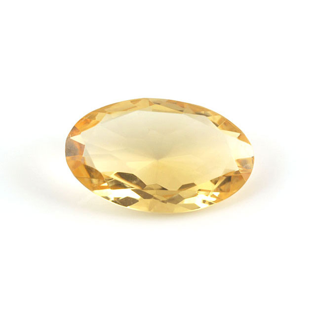 シトリン(黄水晶) ルース 4.641ct, オーバル 【 8月1日の誕生日石・11月の誕生石 】 ジャパン・ジェム・グレーディング・センター ソーティング【送料無料】