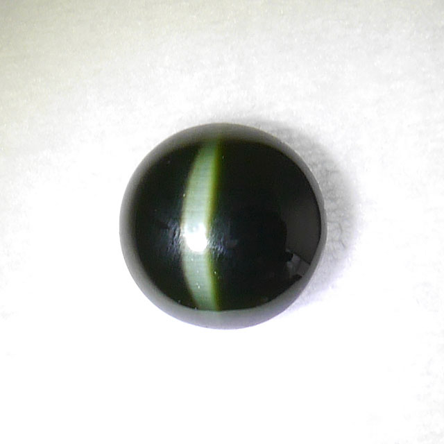 ダイオプサイドキャッツアイ ルース 4.399カラット(carat), カボション, 日本貴石科学の科目連合 透輝石(とうき腰掛け),ジオプサイド,アラライト(Alalite),ジオプサイト,ダイオプサイト