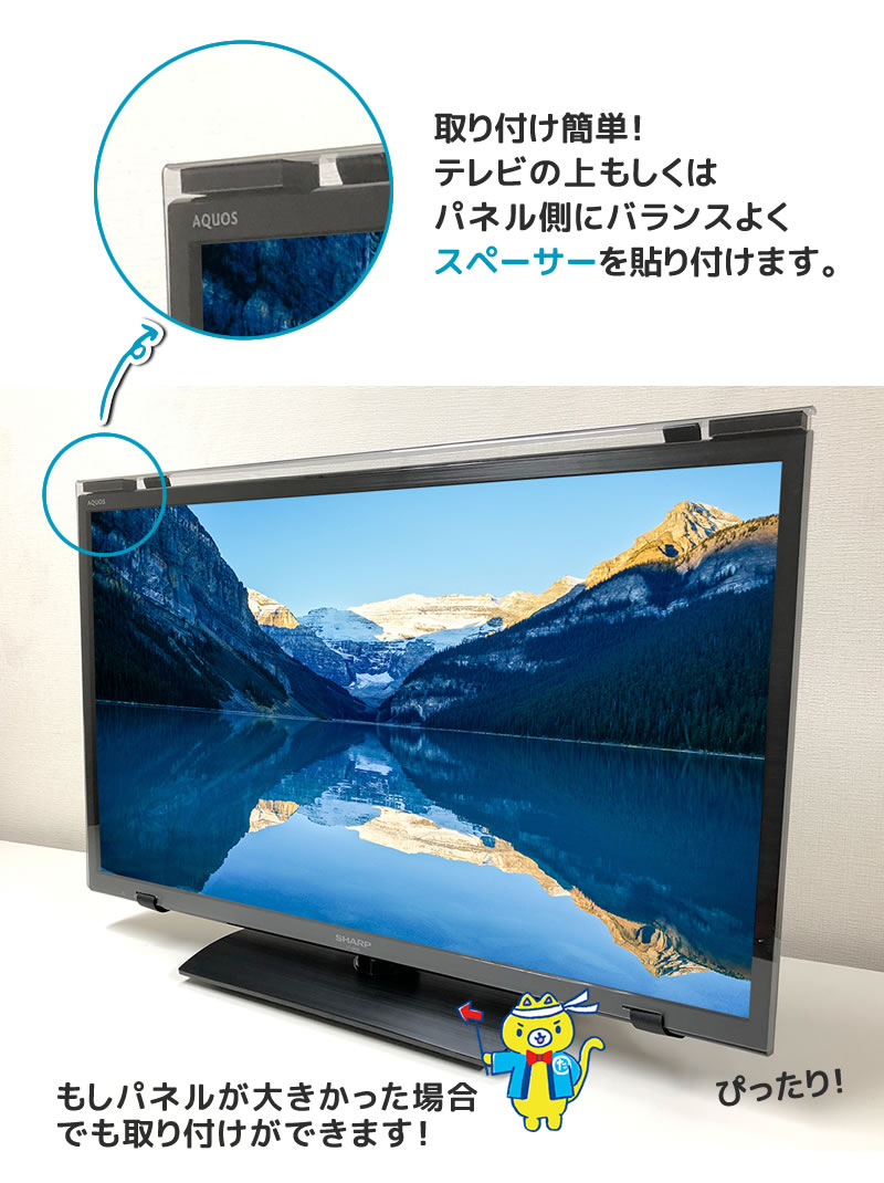 ブルーライトカット 液晶テレビ保護パネル 49インチ 49型 固定ベルト付 49MBL5 期間限定お試し価格