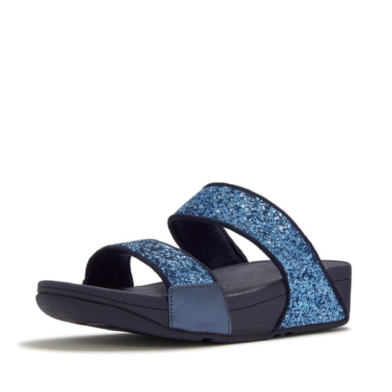 fitflop(フィットフロップ) レディース LULU MULTI-TONAL GLITTER SLIDESスライドサンダル