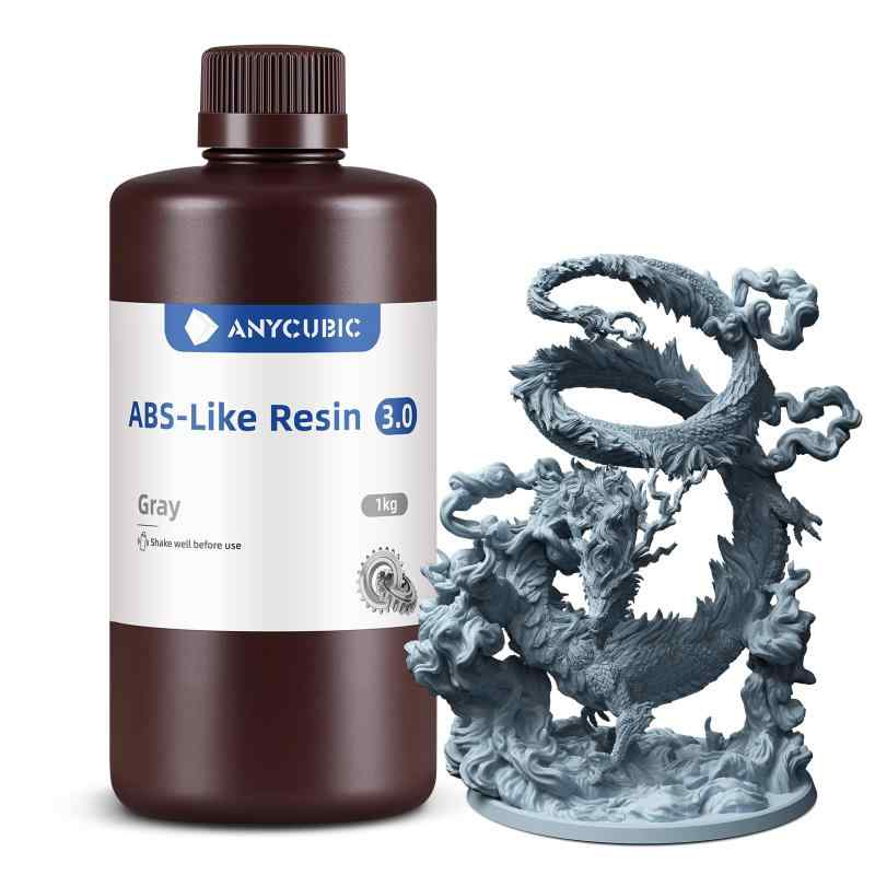 ANYCUBIC ABS-LIKE レジン 3.0、光形成 3D印刷機 レジン、高甚だしい、耐割裂性、弾丸道路固くなる、低臭い、absライクレジン、LCD 3D印刷機相応う