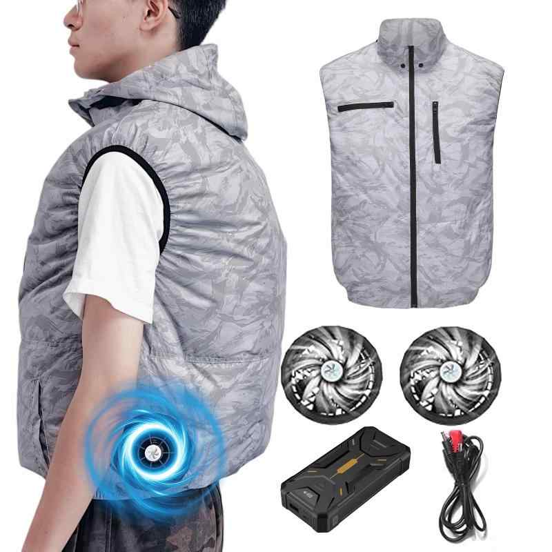 楽天市場】[ZHICHUAN] 空調作業服 ファンバッテリーセット