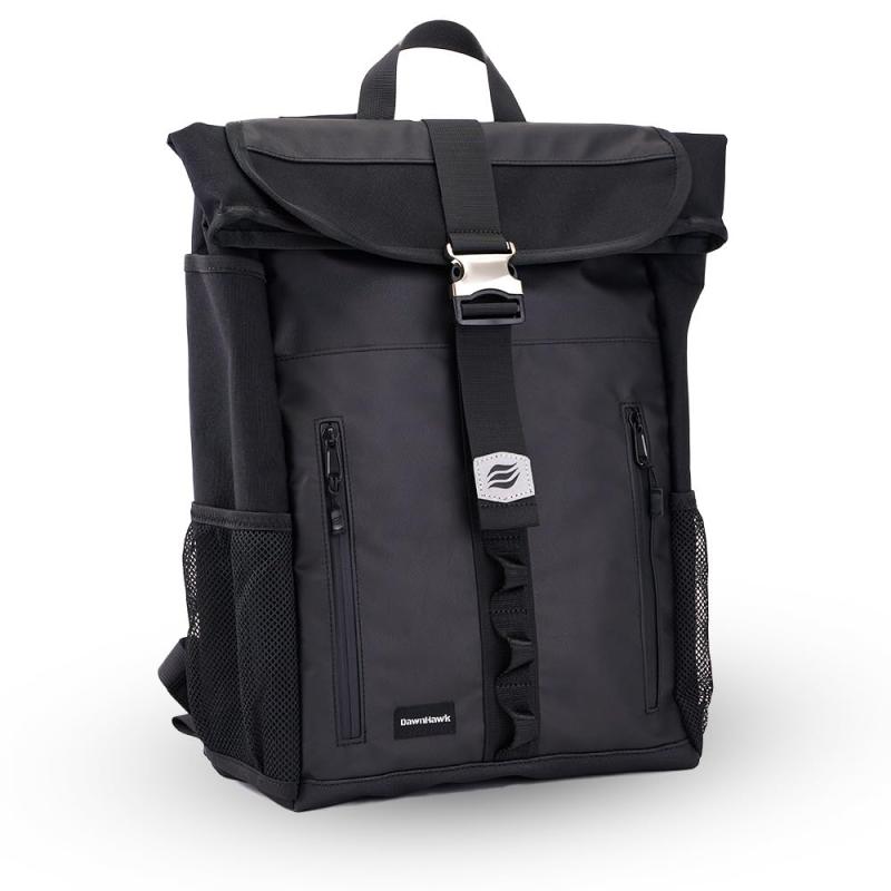 DAWNHAWK バイク リュック 防水 バッグ バッグパック ドリンクホルダー ツーリング 18L 防水ファスナー 背中ポケット 傘 収納