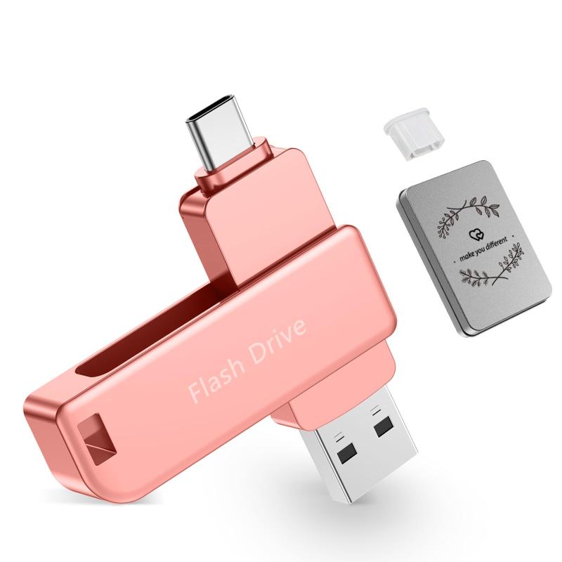 USB記憶装置 Type-C \u0026amp; USB A相応う 高速道路資料移らす スマホ・パソコン両用 活動写真映像うしろ押し 保護すること閃光電球運転 パウダーコンパクトで持ちはこぶ助けになる 大静電容量記憶装置 差し上げ物にも至適銀